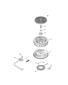 Kohler Sv725-3019 Ignition And Electrical Diagram and Parts List for Z-FORCES54 (17AF5GHC-17AF5GHC010)(2011) Cub Cadet Lawn Tractor
